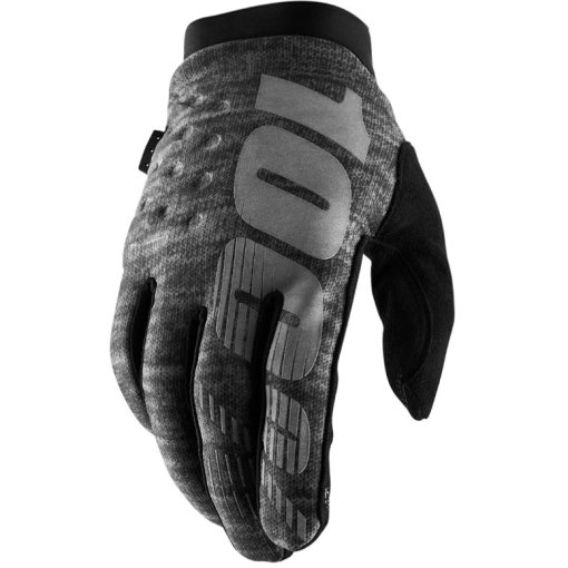 Foto de 100% Guantes Ciclismo Softshell Hombre - Brisker Cold Weather - heather grey
