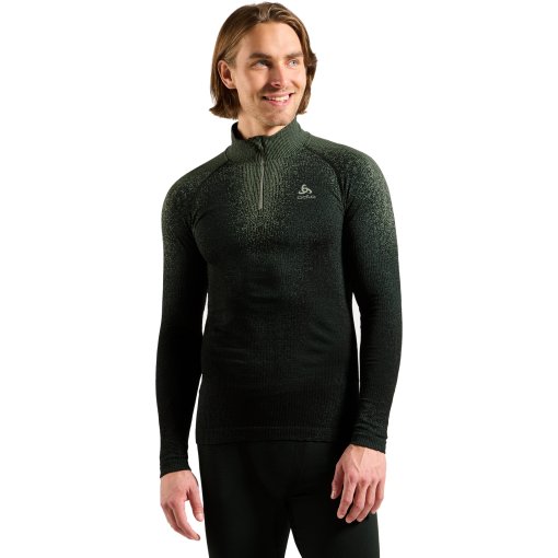 Foto de Odlo Camiseta Interior Manga Larga Hombre - POW Blackcomb Half-Zip - urban chic