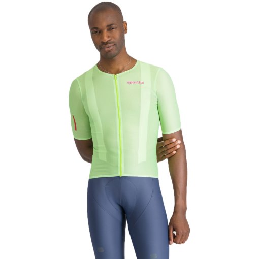 Productfoto van Sportful Light 2 Fietsjersey heren - 3504 Electric Aloe