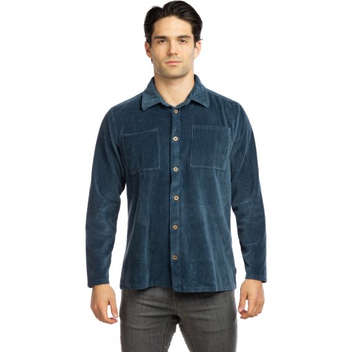 Picture of Chillaz Tatra Longsleeve Cord Shirt Men - dark blue