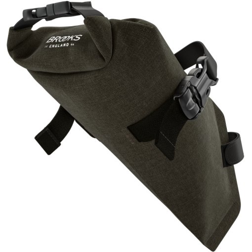 アクセサリー SCAPE HANDLEBAR COMPACT BAG MUDGREEN Brooks Scape Handlebar Compact Bag - Mud Green – Bikeary