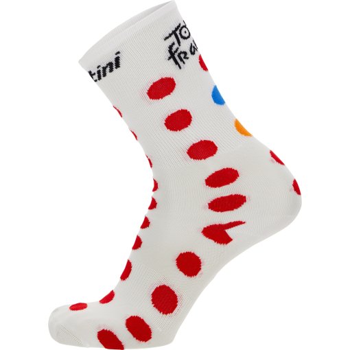 Photo produit de Santini Chaussettes - GPM Leader Tour de France™ 2025 Collection - RE652HP23TDFKOM - pois PO