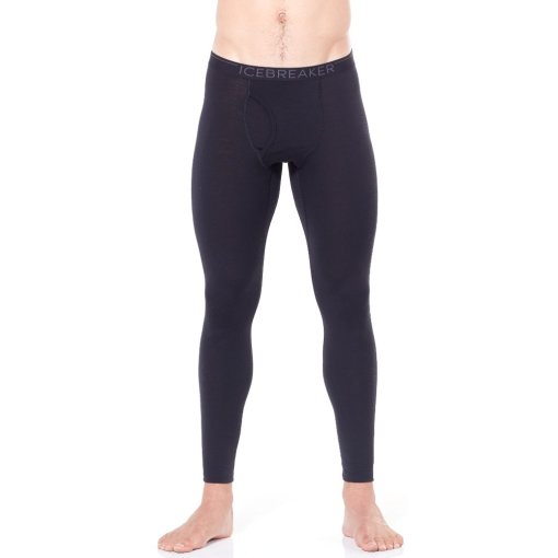 Foto de Icebreaker Calzoncillo Largo con Abertura Hombre - Merino 200 Oasis - Negro/Monsoon