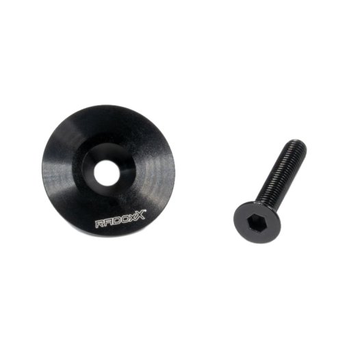 Produktbild von Radoxx Components A Flat Head Cap - Ahead-Kappe - schwarz