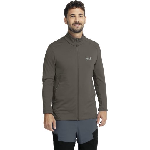Photo produit de Jack Wolfskin Litestride Full Zip Veste pour hommes - flint