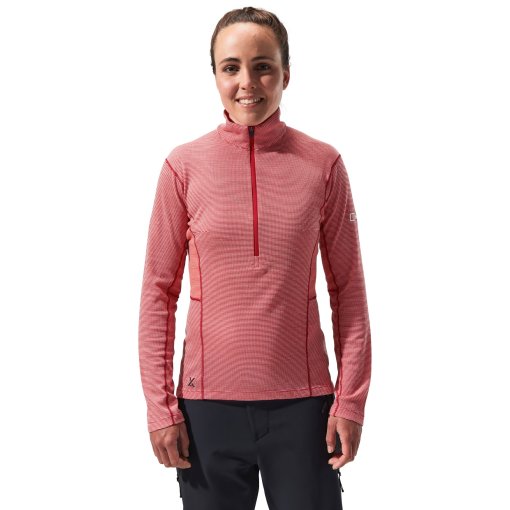 Foto de Berghaus Camiseta de Manga Larga Mujer - MTN Guide Half Zip - Haute Red/Goji Berry