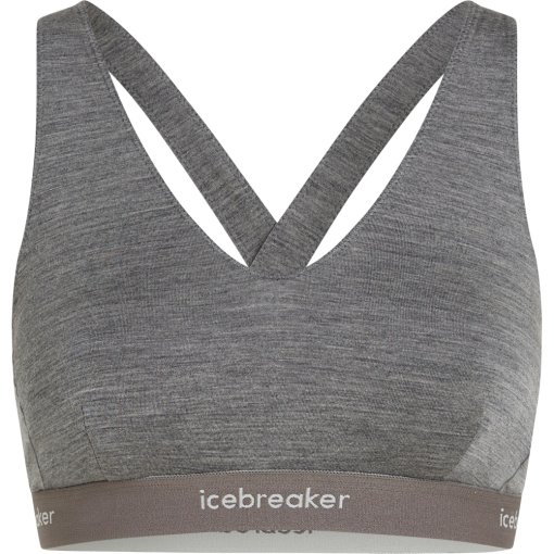Foto de Icebreaker Sujetador Mujer - Merino 125 Cool-Lite™ Sprite Racerback - Gritstone Hthr