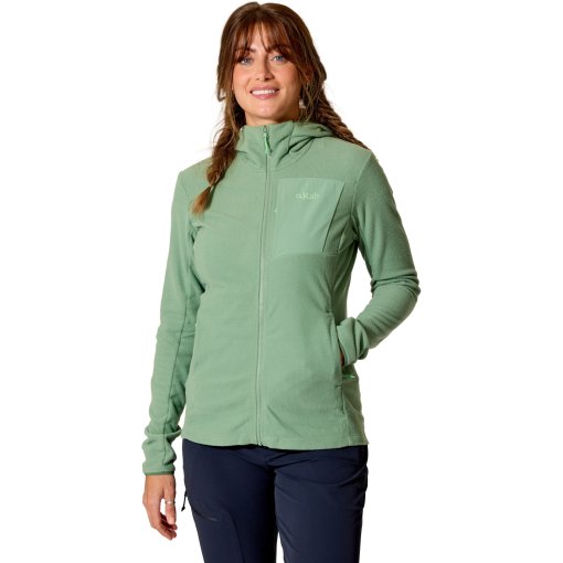 Produktbild von Rab Tecton Hoody Fleecejacke Damen - dark fig green