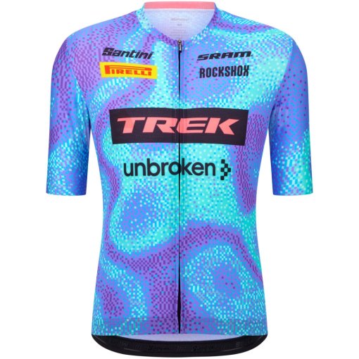 Productfoto van Santini Trek Factory Racing 2026 Korte mouw fietsen shirt heren RE97175C26XC - print