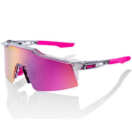 Kuva tuotteesta 100% Speedcraft SL Silmälasit - Tokyo Nights / Translucent Grey - Purple Multilayer Mirror | Clear