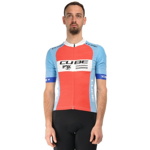 Foto de CUBE Maillot de Manga Corta Hombre - ROAD/XC X Factory Racing - blue´n´orange