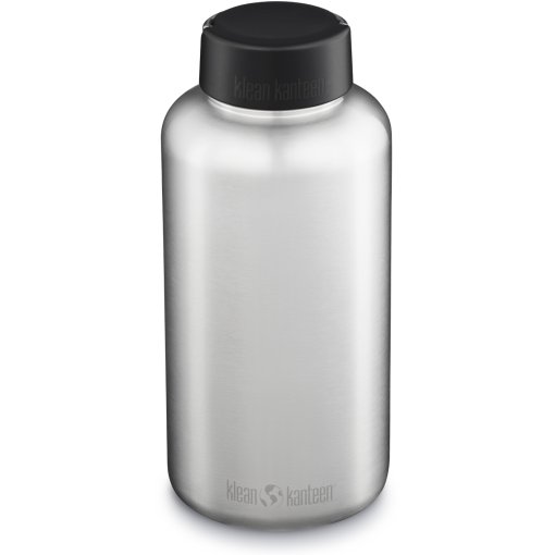 Photo produit de Klean Kanteen Gourde - Wide 1900ml - Brushed Stainless - Wide Loop Cap