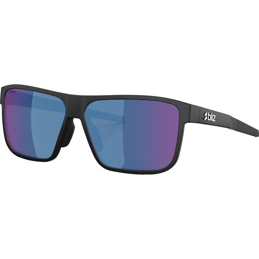 Photo produit de Bliz A008 Lunettes de soleil - Matte Black - Smoke/Blue Multicolor