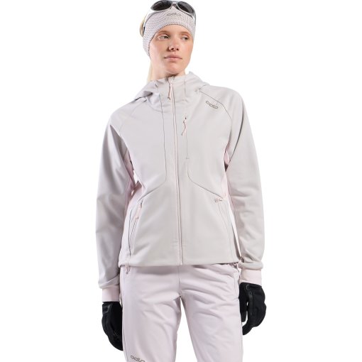 Photo produit de Odlo Zeroweight X-Warm Veste de ski de fond coupe-vent pour femme - orchid ice