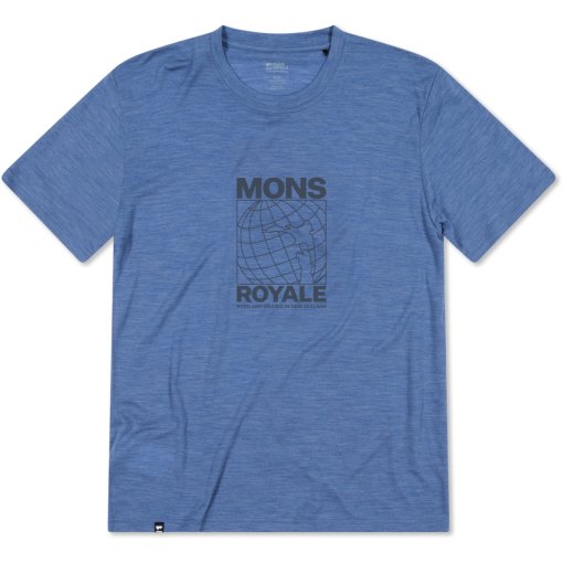 Photo produit de Mons Royale T-Shirt Homme - Zephyr Merino Tencel™ - steel blue