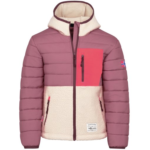 Bild von Trollkids Romsdalen Jacke Kinder - Frozen Berry/Sandstone