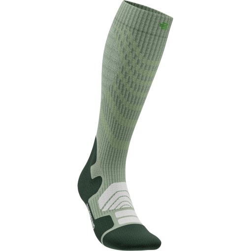 Productfoto van Bauerfeind Outdoor Merino Compressiesokken voor dames - herbal-green - S (27-33cm)