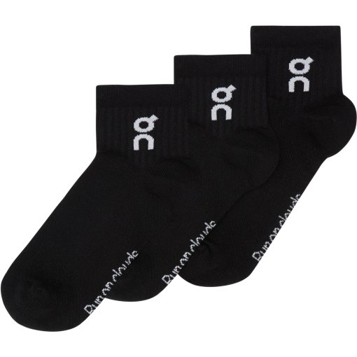 Foto de On Calcetines Medianoss - Logo Sock Mid 3-Pack Unisex - Negro