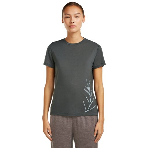 Picture of Icebreaker Merino Core T-Shirt Panax Women - Obsidian