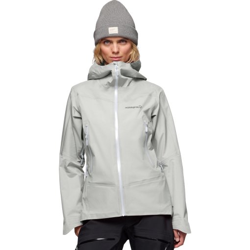 Photo produit de Norrona Veste Femme - falketind Gore-Tex - Oatmeal