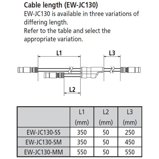 Câble électrique Shimano Di2 E-Tube EW-SD300 noir R9200/8100