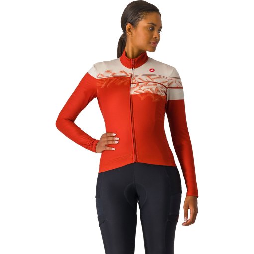 Foto de Castelli Maillot Térmico Mujer - Unlimited 2 - red ochre/silver moon 608