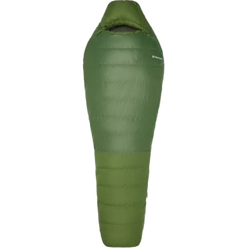 Photo produit de Marmot Sac de Couchage en Duvet - Mad River 30 Long - Fermeture éclair à gauche - foliage/rosin green