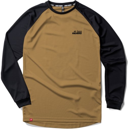 Immagine prodotto da Loose Riders Maglia a Maniche Lunghe Uomo - Essentials - Tan Black