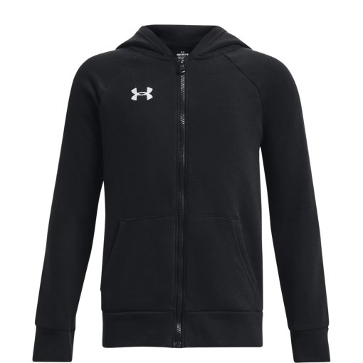 Foto de Under Armour Sudadera con Capucha y Cremallera Completa Niño - UA Rival Fleece - Negro/Blanco