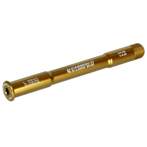 Foto de Carbon-Ti X-Lock EVO Eje pasante - 15x110mm - X-RockShox - M15x1.5mm - Longitud 148mm - oro