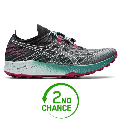 Produktbild von asics Fujispeed Trail Laufschuhe Damen - schwarz/soothing sea - B-Ware
