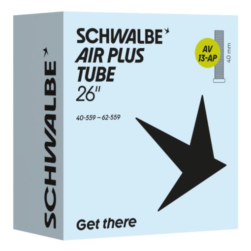 Productfoto van Schwalbe Air Plus Binnenband - Nr. 13-AP | 26&quot; - 40/62-559 | AV 40mm