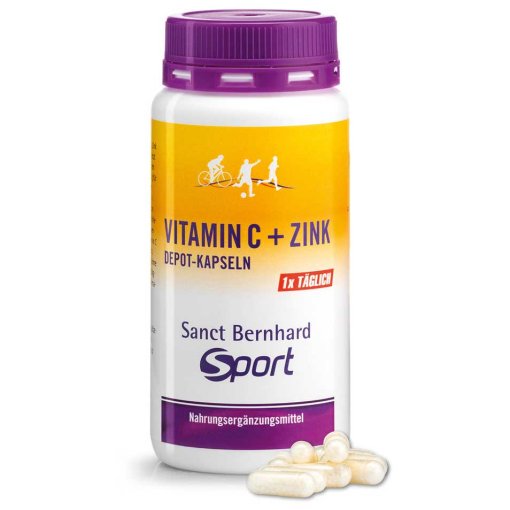 Foto de Sanct Bernhard Sport Suplemento - Vitamin C + Cápsulas de Zinc - 180 piezas
