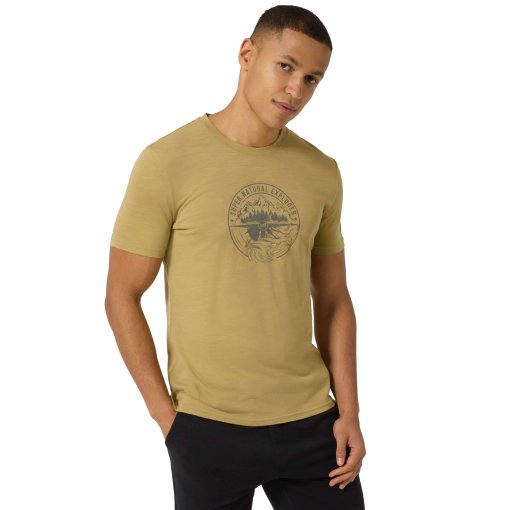 Produktbild von SUPER.NATURAL Exploring T-Shirt Herren - Sahara/Cashmere Grey Melange