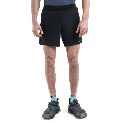Foto de Icebreaker Pantalones Cortos Hombre - Merino 125 ZoneKnit™ Speed 6&quot; - Negro
