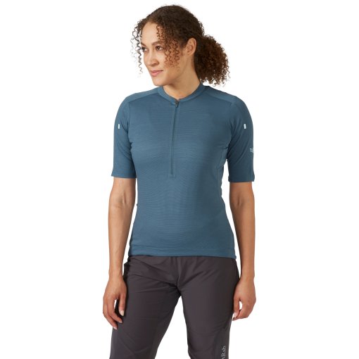 Foto de Rab Camiseta Mujer - Cindercrino Zip - orion blue