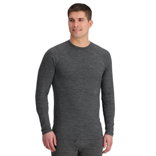 Foto de Outdoor Research Camiseta Interior Manga Larga Hombre - Alpine Onset Merino 150 Crew - black heather