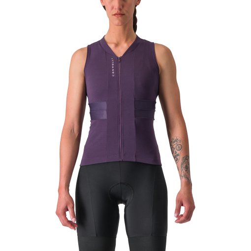 Foto de Castelli Maillot sin Mangas Mujer - Anima 4 - night shade/purple mist 502
