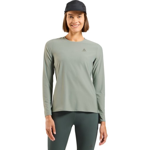 Foto de Odlo Camiseta de Manga Larga Running Mujer - Zeroweight Chill-Tec 2.0 - shadow