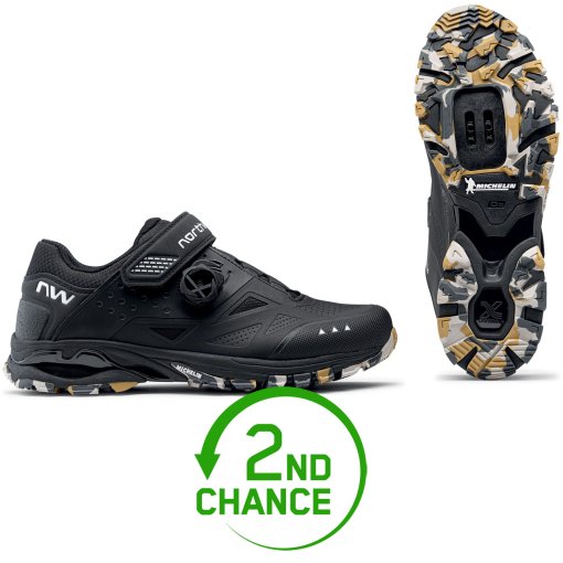 Picture of Northwave Spider Plus 3 MTB Shoes Men - black/camo sole 60 - 2nd Choice