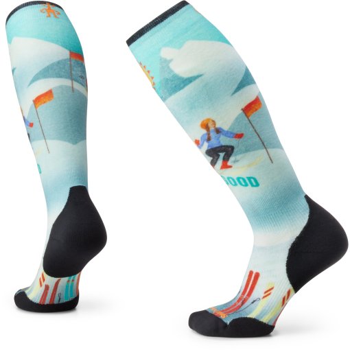 Foto de SmartWool Calcetines Esquí Mujer - Targeted Cushion Snow Bunny Print OTC - 810 capri
