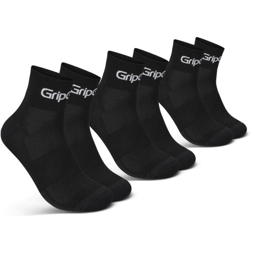 Productfoto van GripGrab RIDE Low Cut Sokken 3-pack - Black