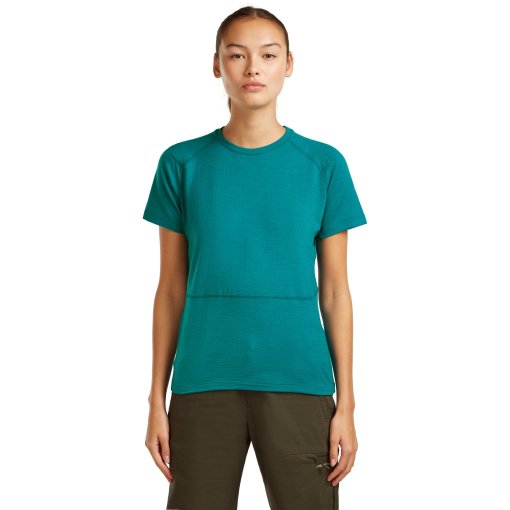 Immagine prodotto da Icebreaker Merino 200 Waffle Elevation Maglietta a maniche corte da donna - Tidal Teal