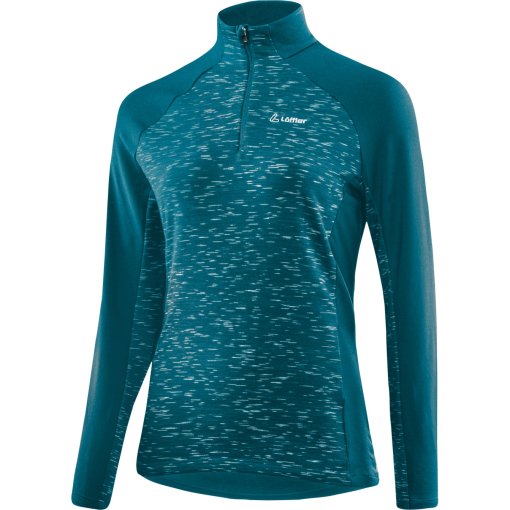 Foto de Löffler Camiseta de Manga Larga Midlayer Mujer - Starlit Transtex® - blue coral 373