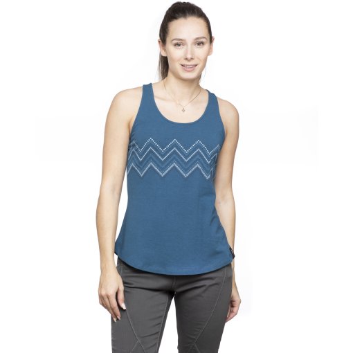 Foto de Chillaz Camiseta sin Mangas Mujer - Kauai Zigzag Ornament - dark blue melange