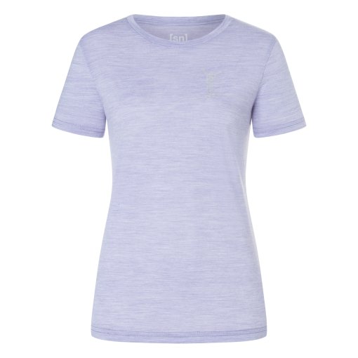 Foto de SUPER.NATURAL Camiseta Mujer - Bergglück - Candy Melange/Feather Grey