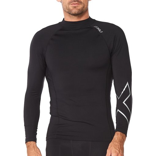 Immagine prodotto da 2XU Maglia a Maniche Lunghe Uomo - Ignition Compression - nero/argento
