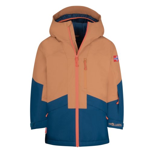 Foto de Trollkids Chaqueta Niño - Kongsberg - Almond/Opal Blue/Deep Orange