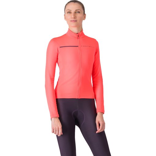 Immagine prodotto da Castelli Maglia a Maniche Lunghe Donna- Sinergia 2 Full Zip - brilliant pink/deep bordeaux 288