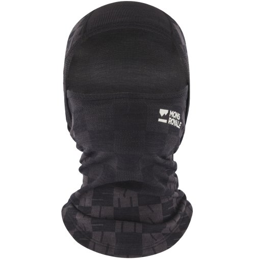 Foto de Mons Royale Pasamontañas - Ascender Merino Seamless - forged iron / negro